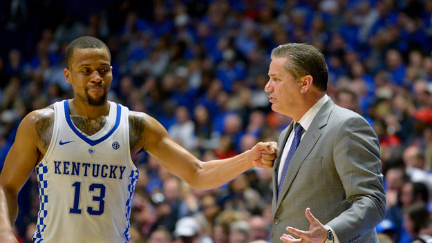 Isaiah Briscoe John Calipari 2017 SEC Tournament