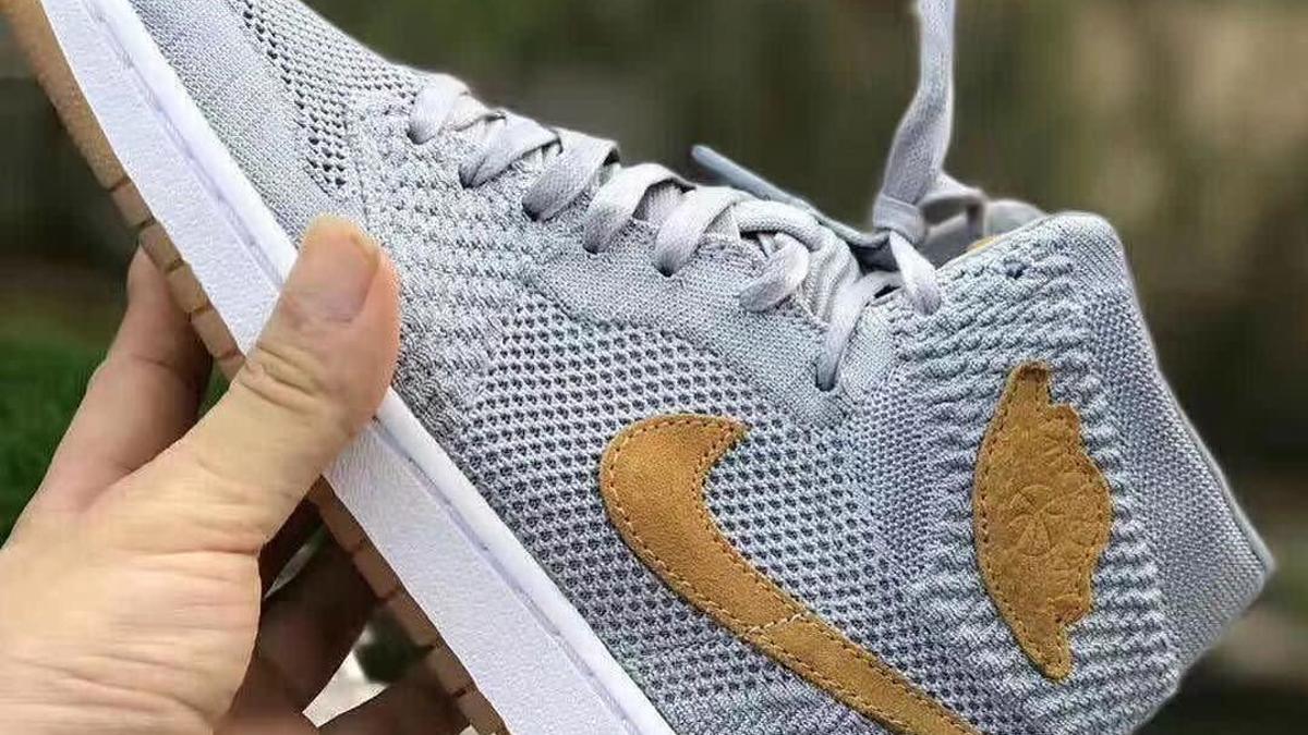 Air Jordan 1 Flyknit Wolf Grey Gum Release Date 919704 025