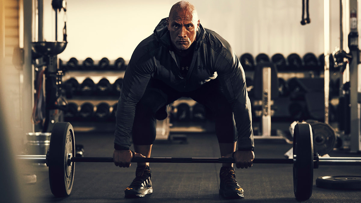 The Rock Wearing Under Armour