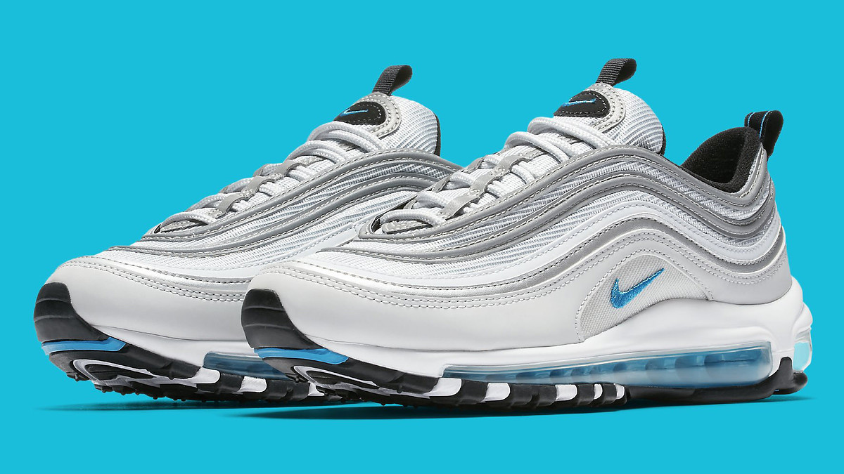 Womens Nike Air Max 97 Silver Blue 917647 001