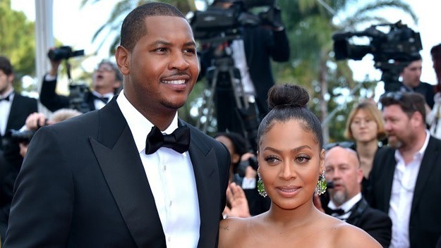 Carmelo and La La Anthony, during happier times.