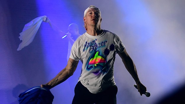 Diplo of Major Lazer performs at the Surf Stage