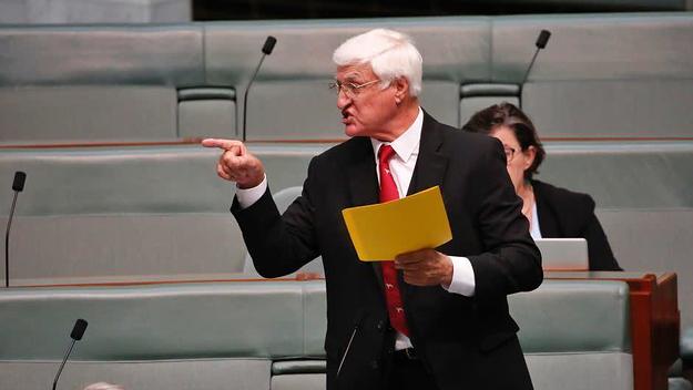 Mr Katter has used the boomerang to call for legislation protecting Indigenous artists