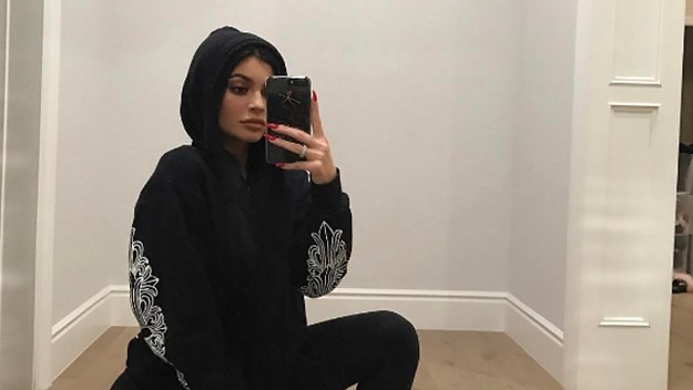 Kylie Jenner wearing Yeezys