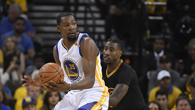 Kevin Durant Game 2 NBA Finals Iman Shumpert 2017
