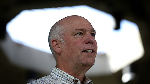 Greg Gianforte speaks to supporters