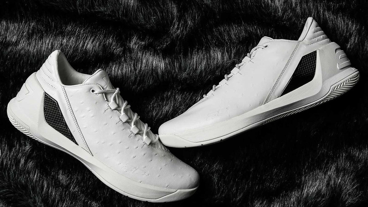 Under Armour Curry 3 Low Lux White Ostrich