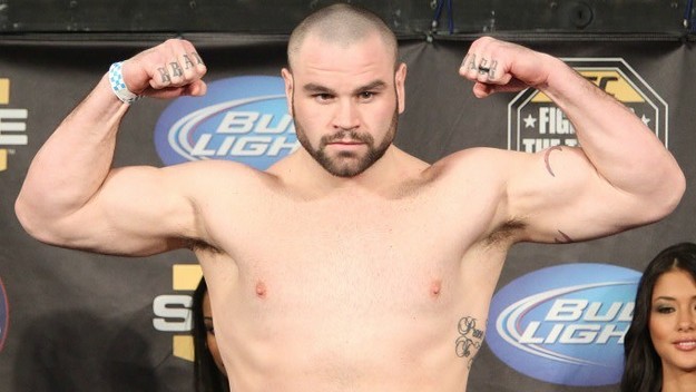 Tim Hague at a UFC weigh in back in 2011.