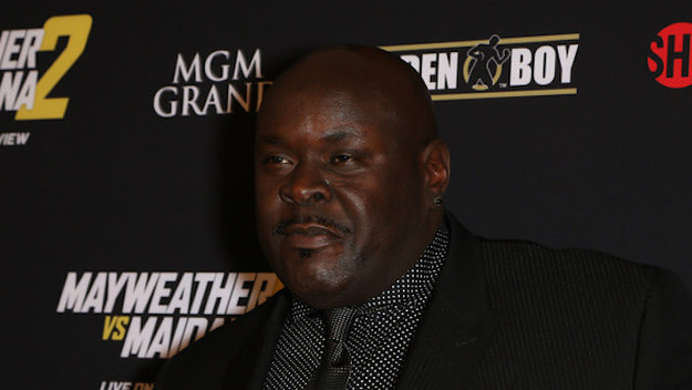 Christopher 'Big Black' Boykin arrives at Showtime's VIP prefight party