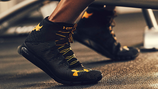 Under Armour The Rock Sneakers On Feet