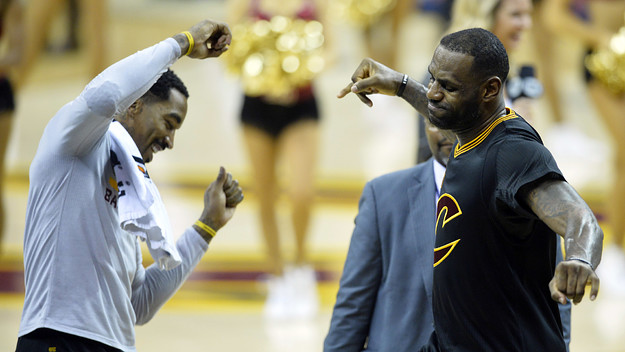 LeBron James JR Smith Cavs Blazers 2015