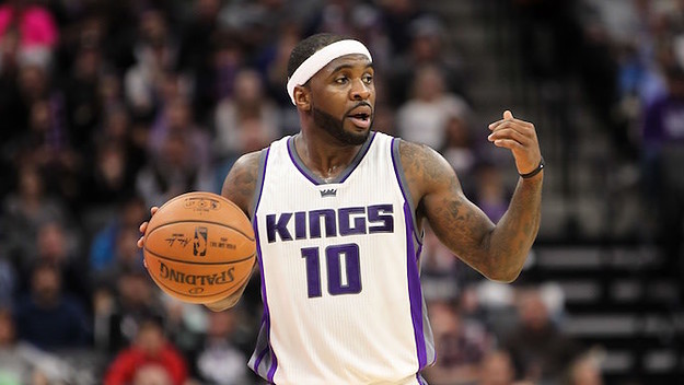 Ty Lawson motions for play on court.
