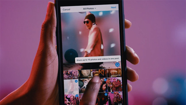 Instagram multiple photos in one post