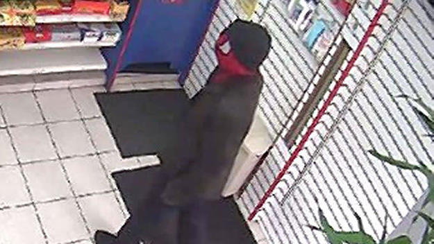 spiderman robs a bank