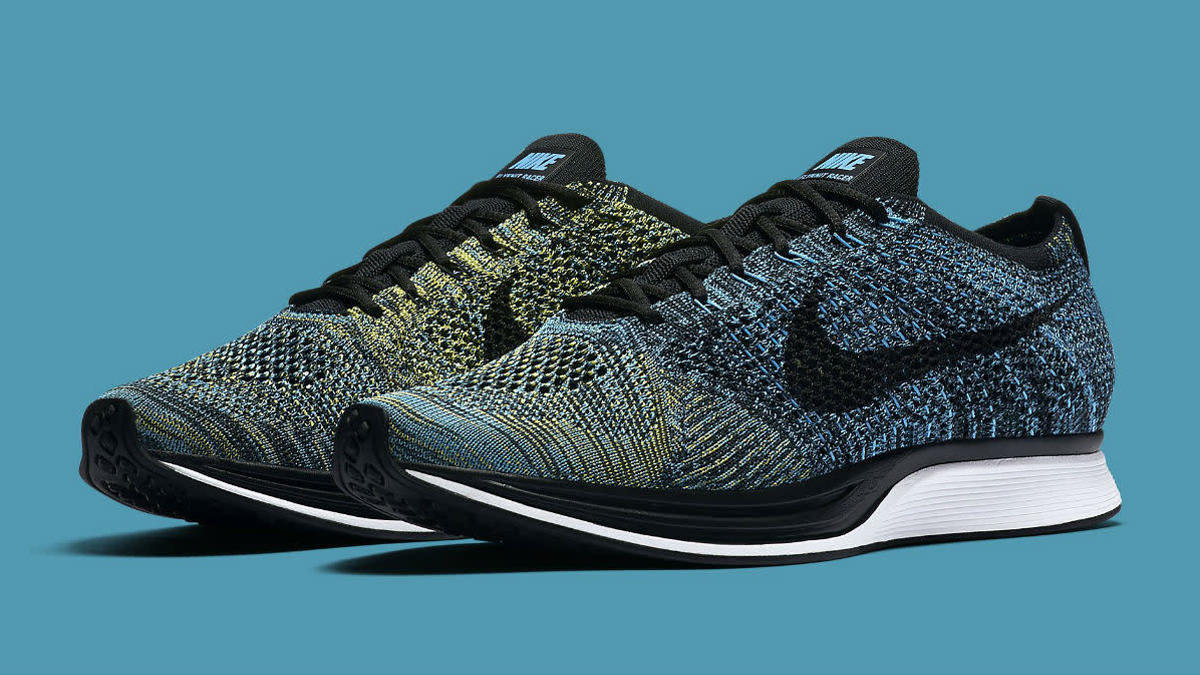 Nike Flyknit Racer Blue Glow Yellow Strike Release Date Main 526628 405