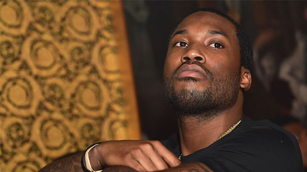 Meek Mill posted up.