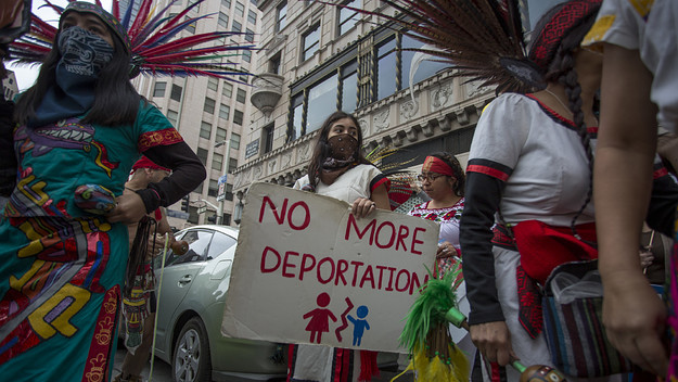 no more deportation protest sign