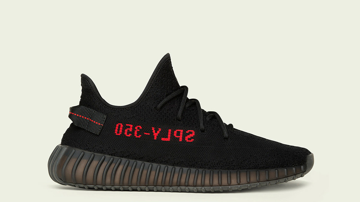 yeezy red black