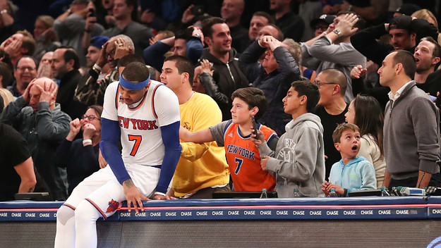 Carmelo Anthony Madison Square Garden 2017 Knicks Suns