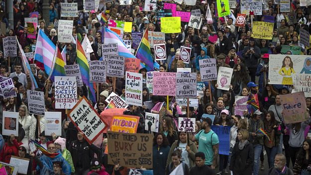 women's rights rally