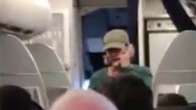 Pilot goes on rant before takeoff.