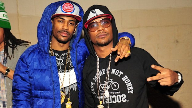 Big Sean and Cyhi the Prynce attend the after party at the Velvet Room