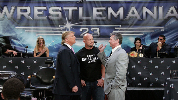 Trump Stone Cold Vince McMahon WrestleMania 23 2007