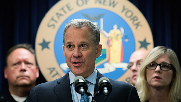 New York Attorney General Eric Schneiderman speaks