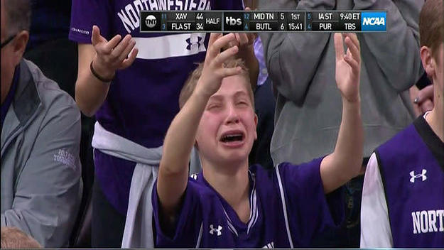 northwestern kid crying