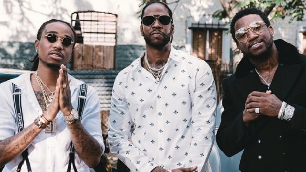 2 Chainz, Gucci Mane, and Quavo.