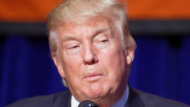 Trump's face