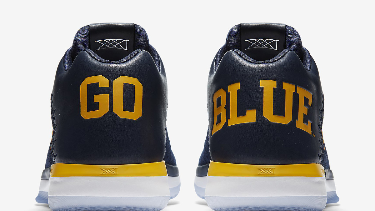 Michigan Air Jordan 31 Heel