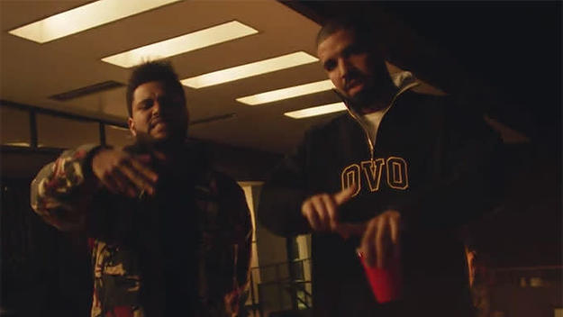 drake and the weeknd reminder video
