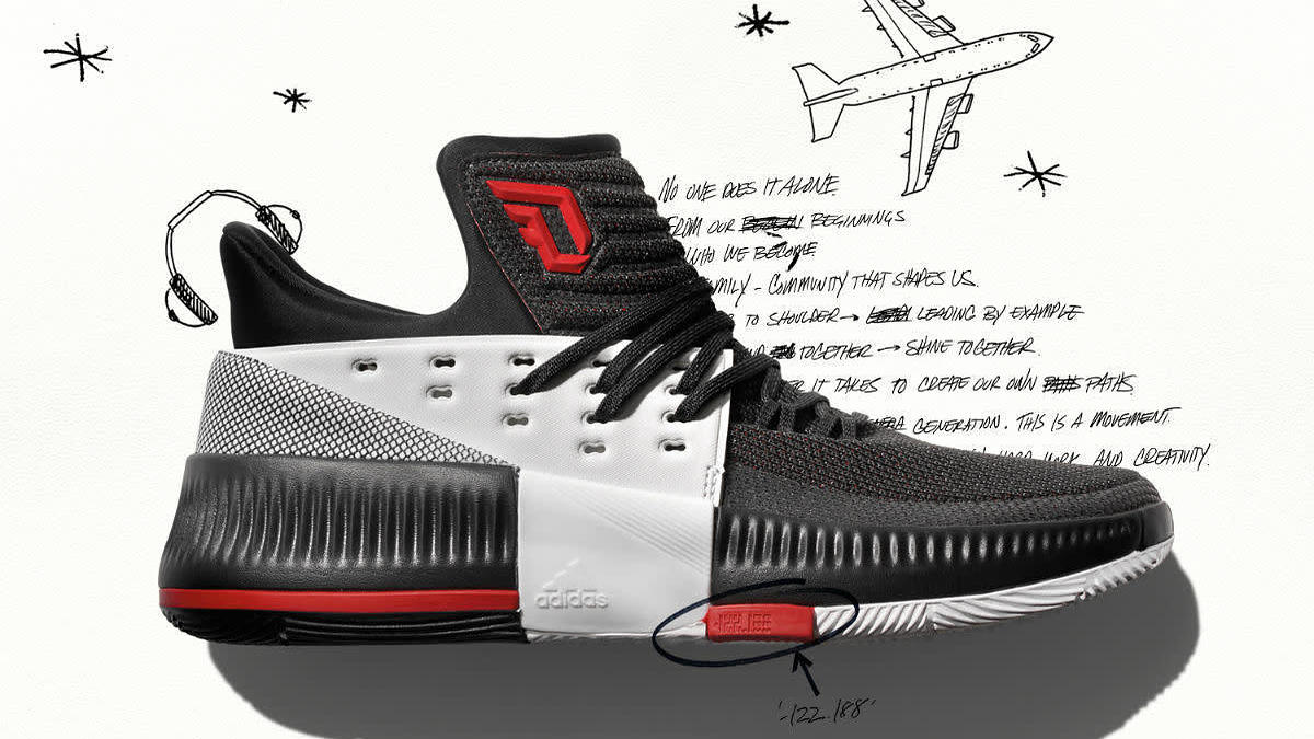 Adidas Dame 3 On Tour Blazers Release Date Profile BB8269
