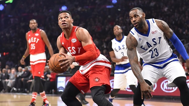 Russell Westbrook LeBron James All Star Game 2016