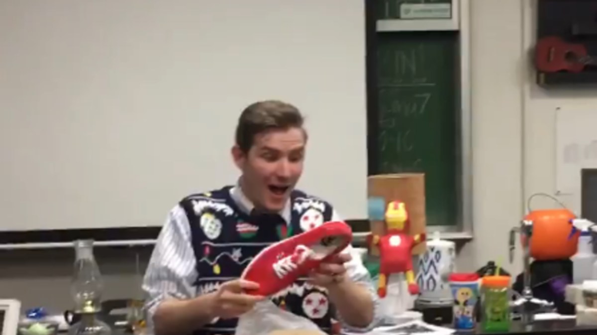 teacher gets red vans