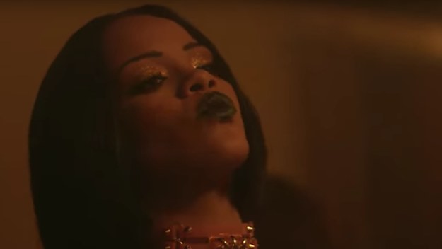 Rihanna in her "Work" video.