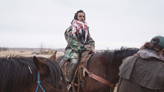 Vic Mensa at Standing Rock