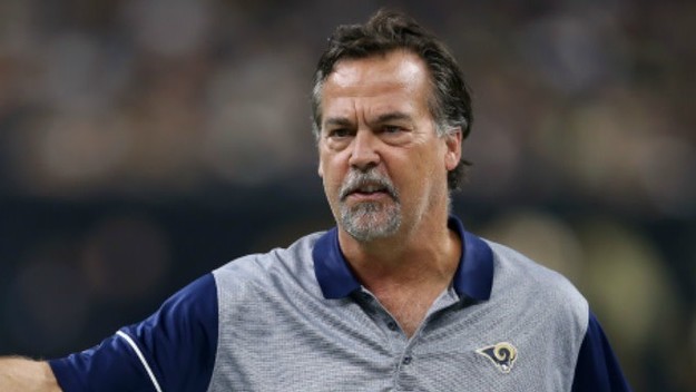 Jeff Fisher argues a call