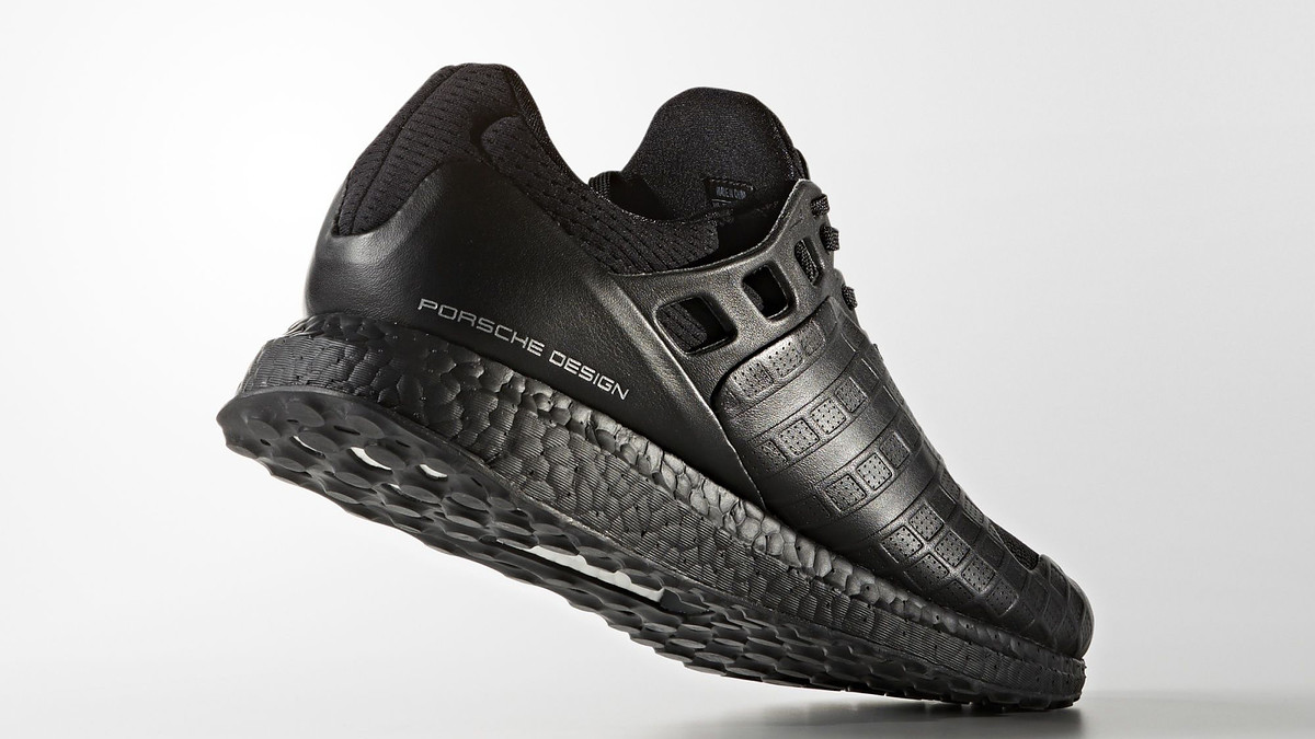 Triple Black Porsche Adidas Ulta Boost BB5537 Heel