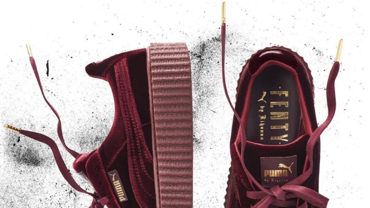 Rihanna Puma Creeper Red Velvet