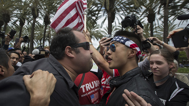 Tension at a Trump Rally