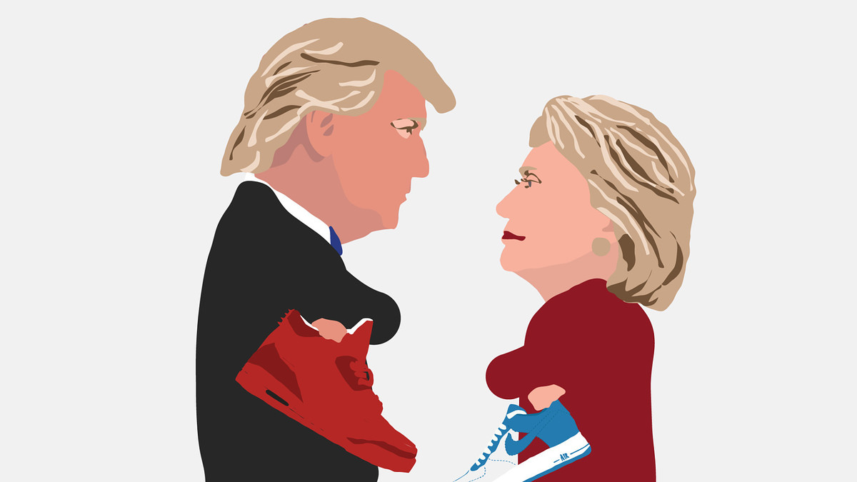 Clinton Trump Sneakers