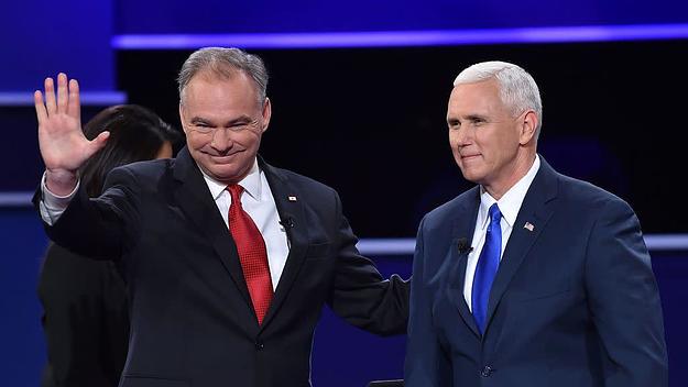 Kaine and Pence at VP debate