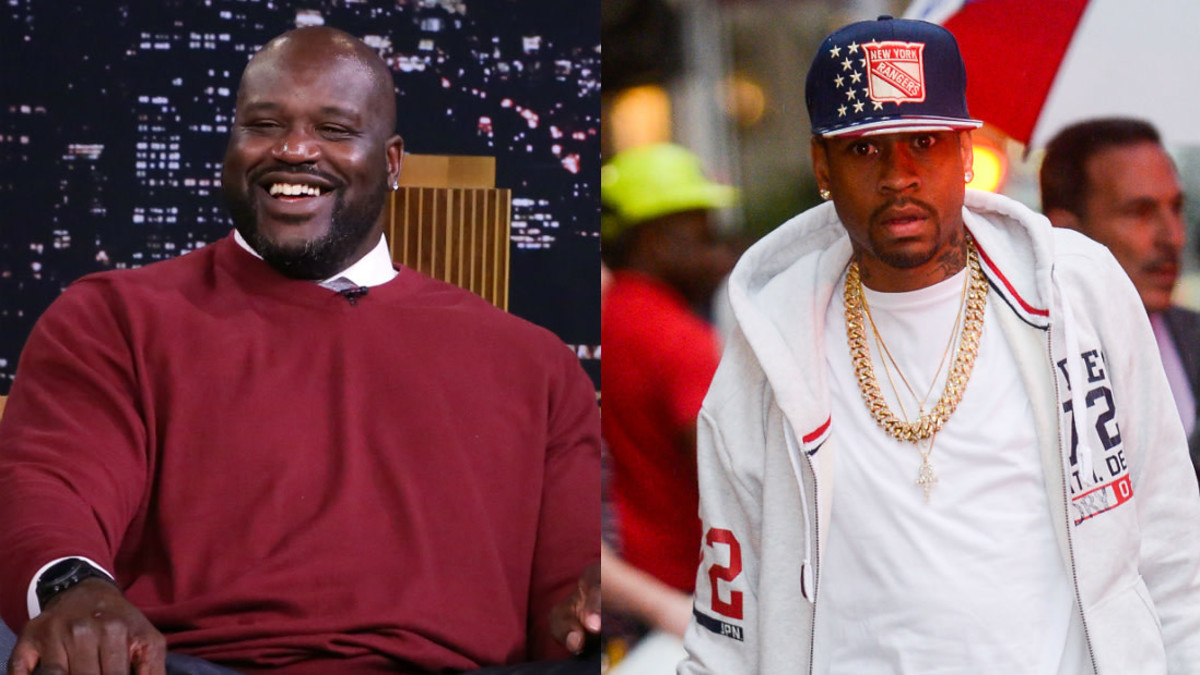 Shaq & Allen Iverson Wear HOF Reebok Sneakers on Late Night