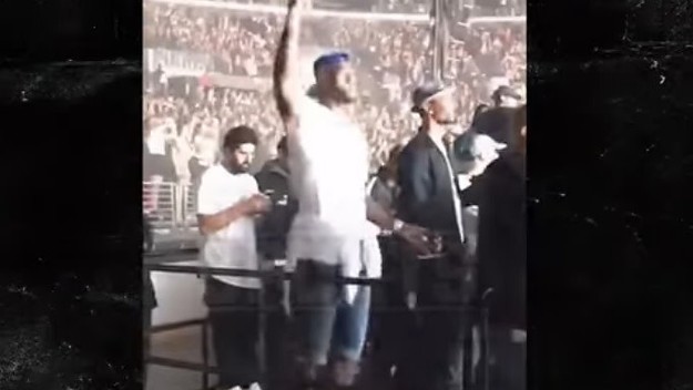LeBron James turns up at a Drake concert.