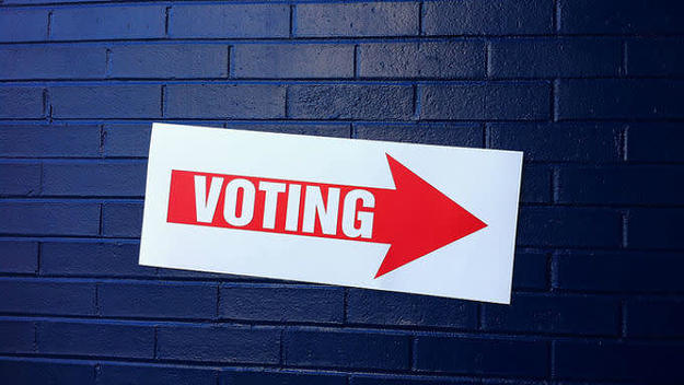 Voting sign