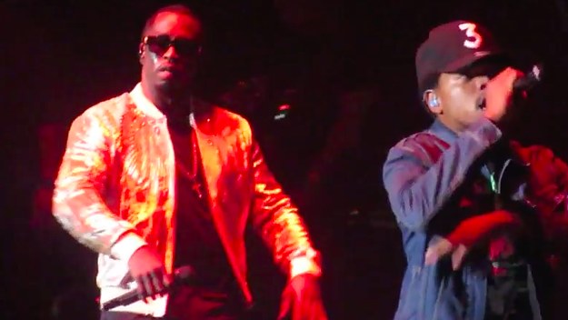 This is Puff Daddy and Chance the Rapper at the Bad Boy Reunion Tour Chicago.