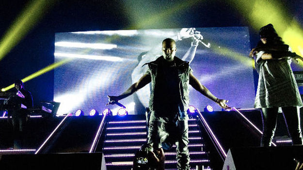 Kanye West during the Big Sean Concert