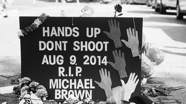 Michael Brown memorial.